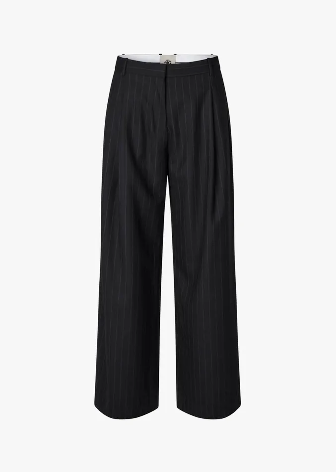 The Frankie Shop The Garment Chicago Pants 8211 Black Pinstripe Women Clothing