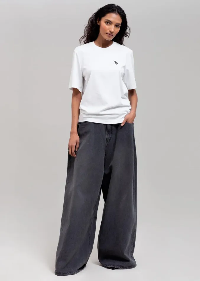 The Frankie Shop The Garment Logo Tee 8211 White Women Clothing