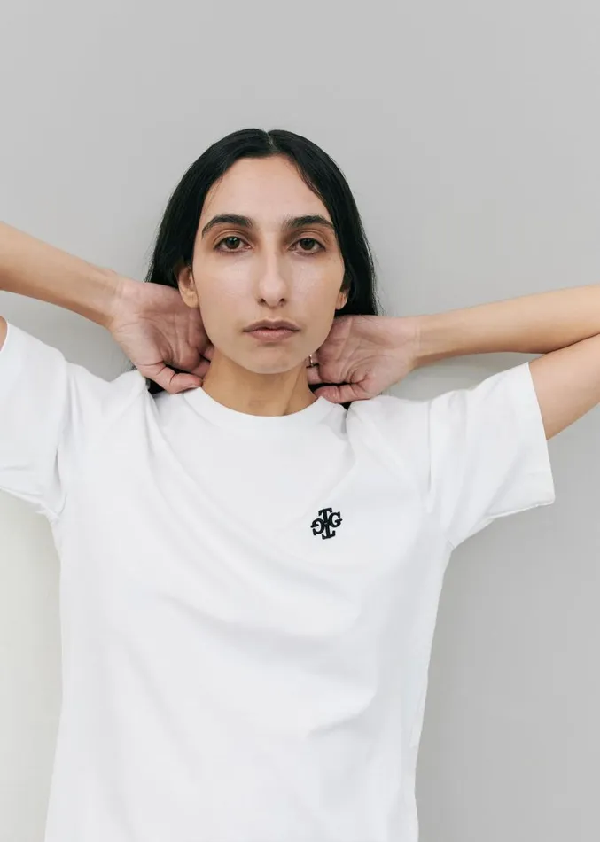 The Frankie Shop The Garment Logo Tee 8211 White Women Clothing