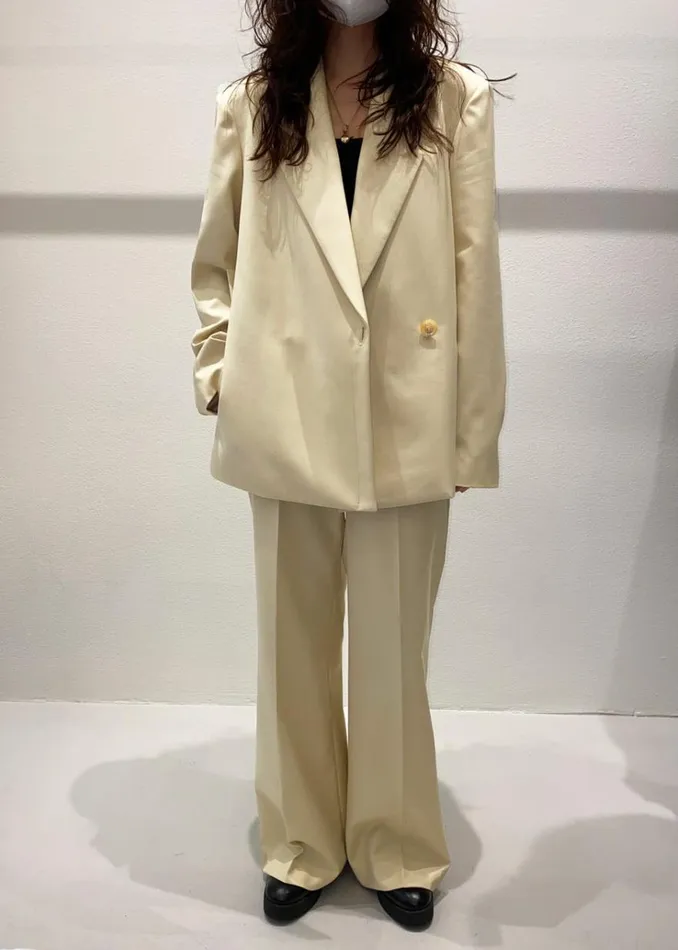 The Frankie Shop Tolko Pants 8211 Pale Yellow Women Bottoms