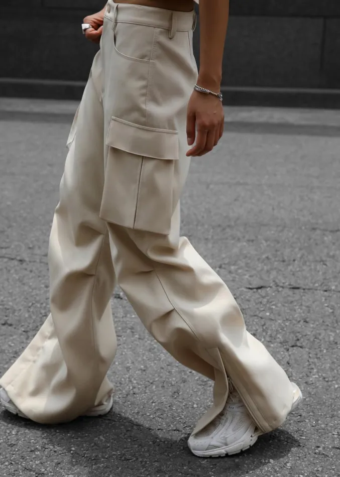 The Frankie Shop Valo Cargo Pants 8211 Beige Women Clothing