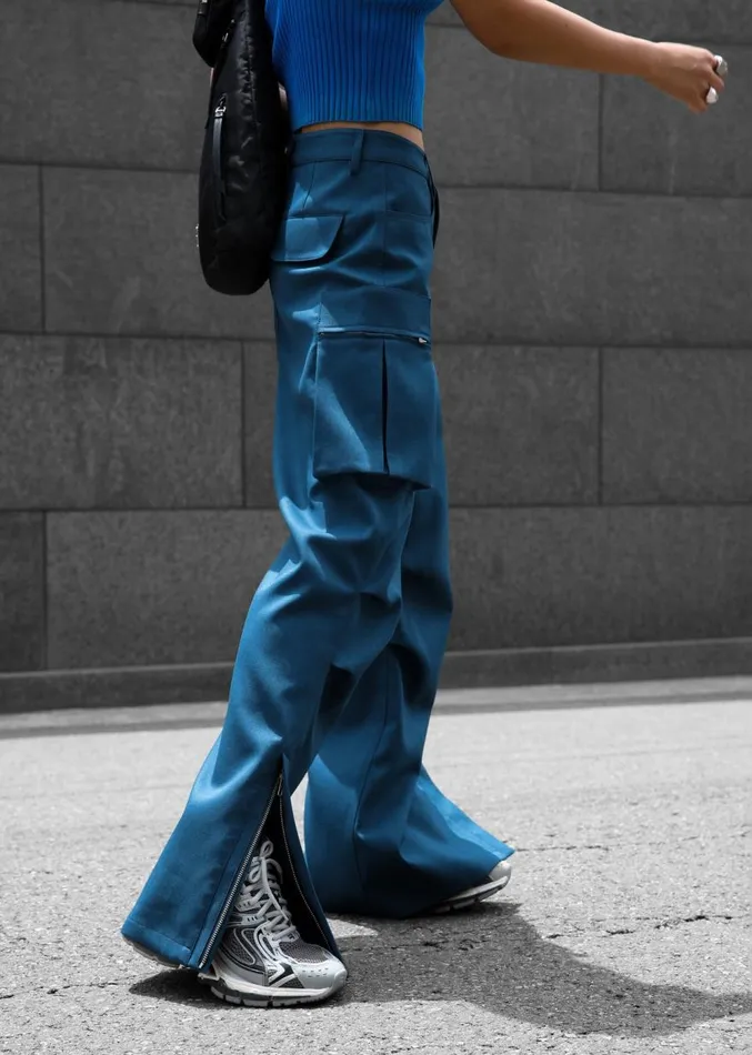The Frankie Shop Valo Cargo Pants 8211 Navy Women Clothing