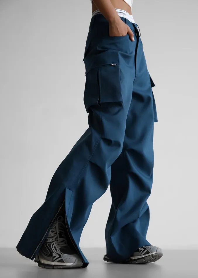 The Frankie Shop Valo Cargo Pants 8211 Navy Women Clothing