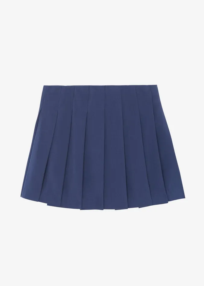 The Frankie Shop Venus Pleated Skirt 8211 Navy Women Clothing