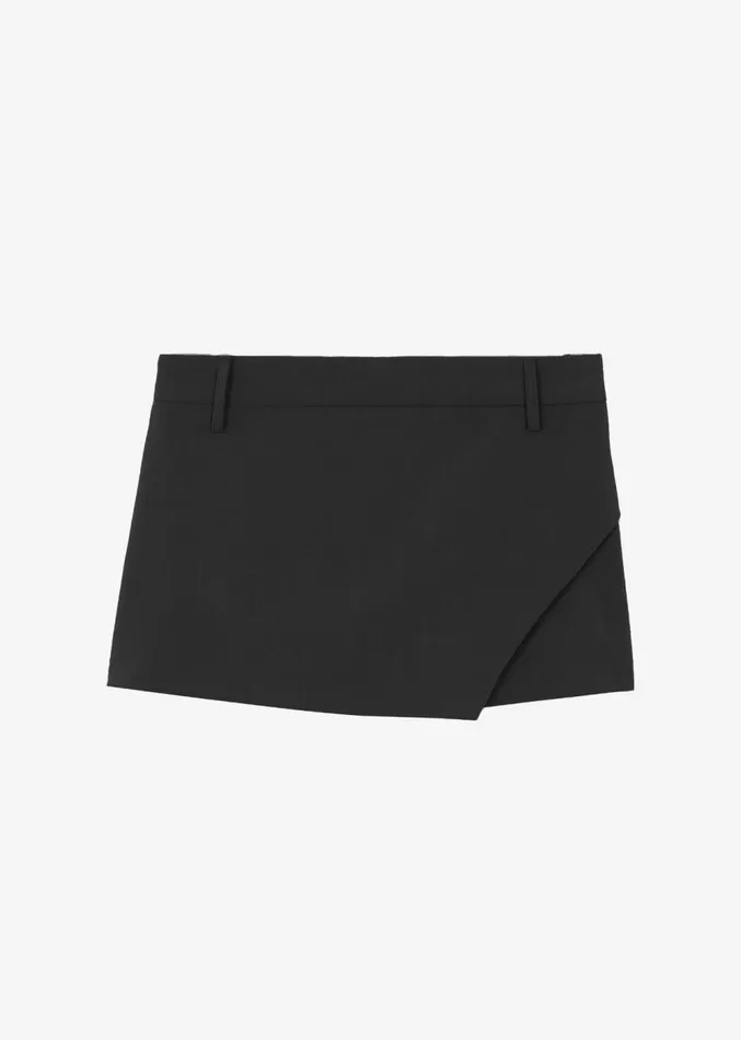 The Frankie Shop Verona Mini Skort 8211 Black Women Clothing