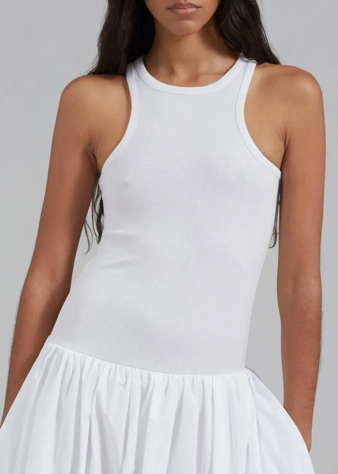 The Frankie Shop Violette Ballerina Maxi Dress 8211 White Women Dresses