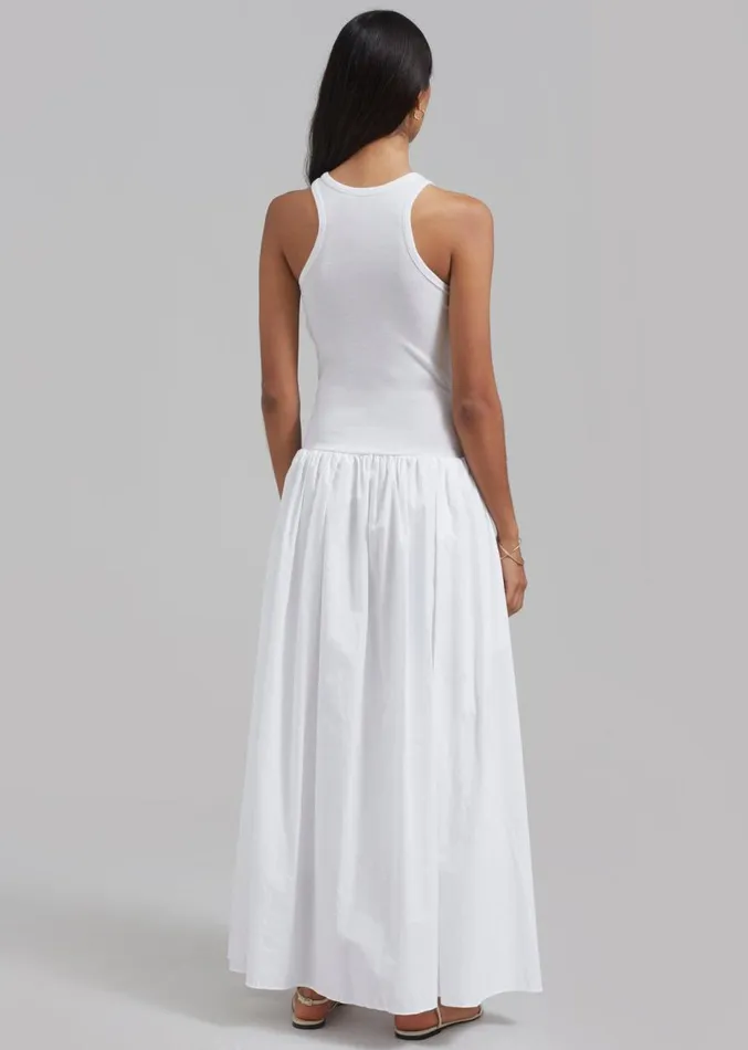 The Frankie Shop Violette Ballerina Maxi Dress 8211 White Women Dresses