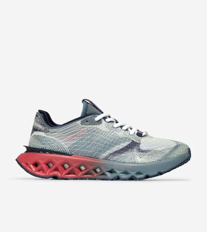 Trainers Men Cole Haan 5ZERGRAND Embrostitch Running Shoes Evening Bluemineral Redstormy Weather Trainers Men Cole Haan 5ZERGRAND Embrostitch Running Shoes Evening Bluemineral Redstormy Weather