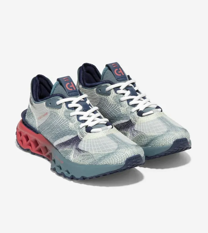 Trainers Men Cole Haan 5ZERGRAND Embrostitch Running Shoes Evening Bluemineral Redstormy Weather Trainers Men Cole Haan 5ZERGRAND Embrostitch Running Shoes Evening Bluemineral Redstormy Weather