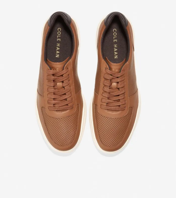 Trainers Men Cole Haan Grand Crosscourt Modern Tennis Sneaker British Tan Perforateddark Brown Trainers Men Cole Haan Grand Crosscourt Modern Tennis Sneaker British Tan Perforateddark Brown