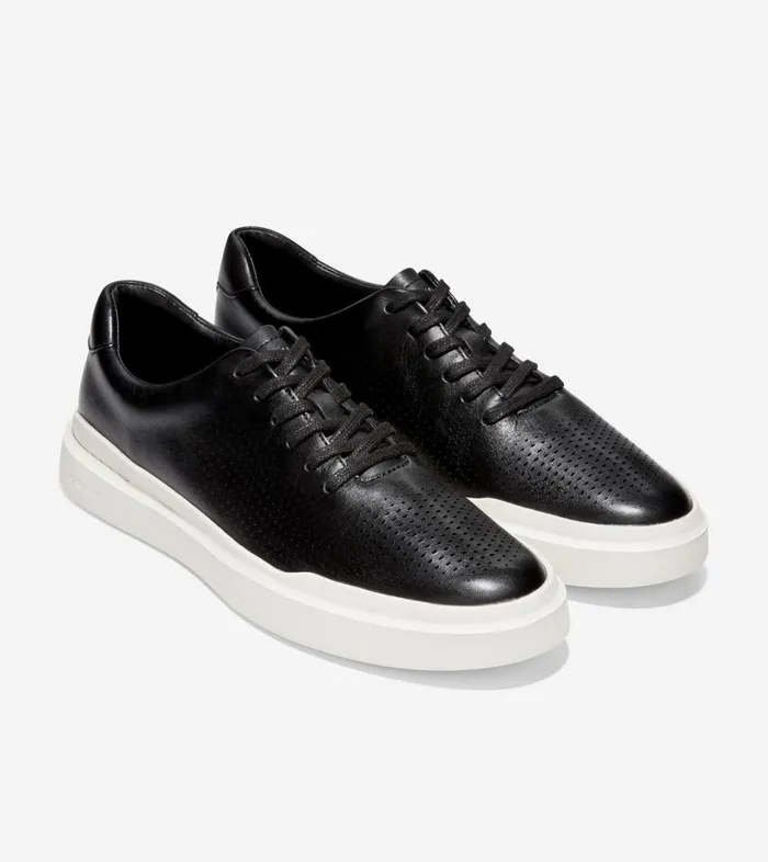 Trainers Men Cole Haan GrandPr Rally Laser Cut Trainer Black Trainers Men Cole Haan GrandPr Rally Laser Cut Trainer Black