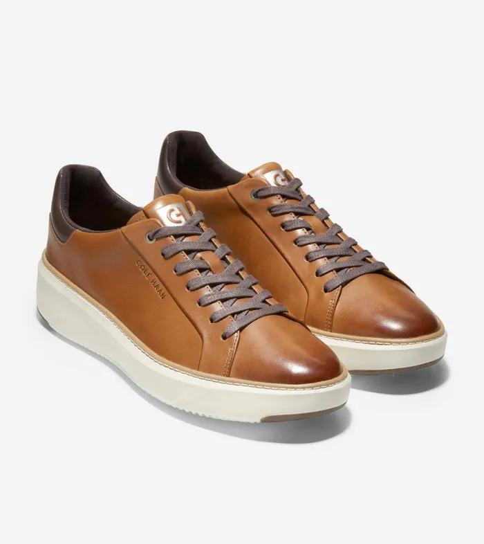 Trainers Men Cole Haan GrandPr Topspin Trainer British Tan Trainers Men Cole Haan GrandPr Topspin Trainer British Tan