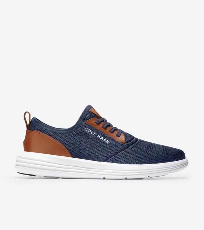 Trainers Men Cole Haan Grandsport Journey Sneaker Navy Inkwoodbury Knit