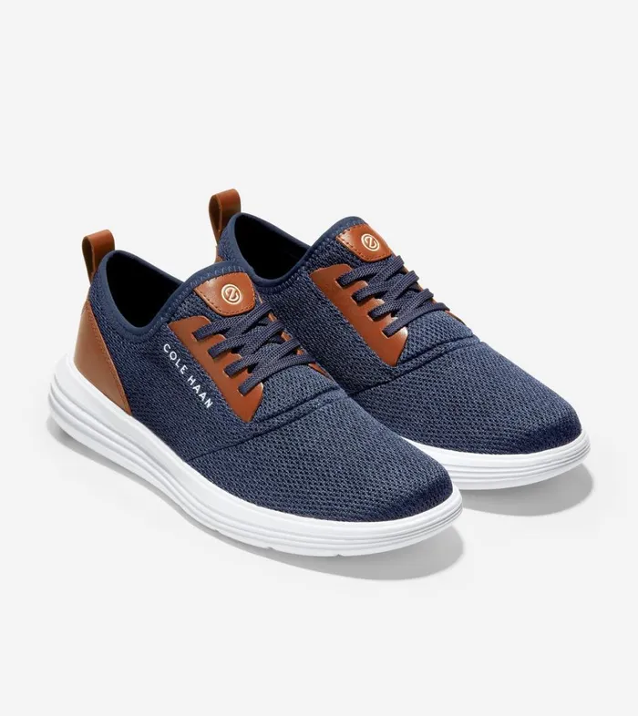 Trainers Men Cole Haan Grandsport Journey Sneaker Navy Inkwoodbury Knit