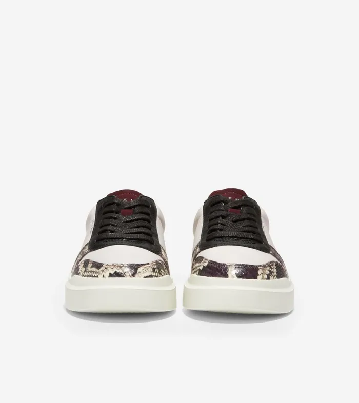 Trainers Women Cole Haan GrandPr Rally Court Sneakers Snake Printblack Garnet Trainers Women Cole Haan GrandPr Rally Court Sneakers Snake Printblack Garnet