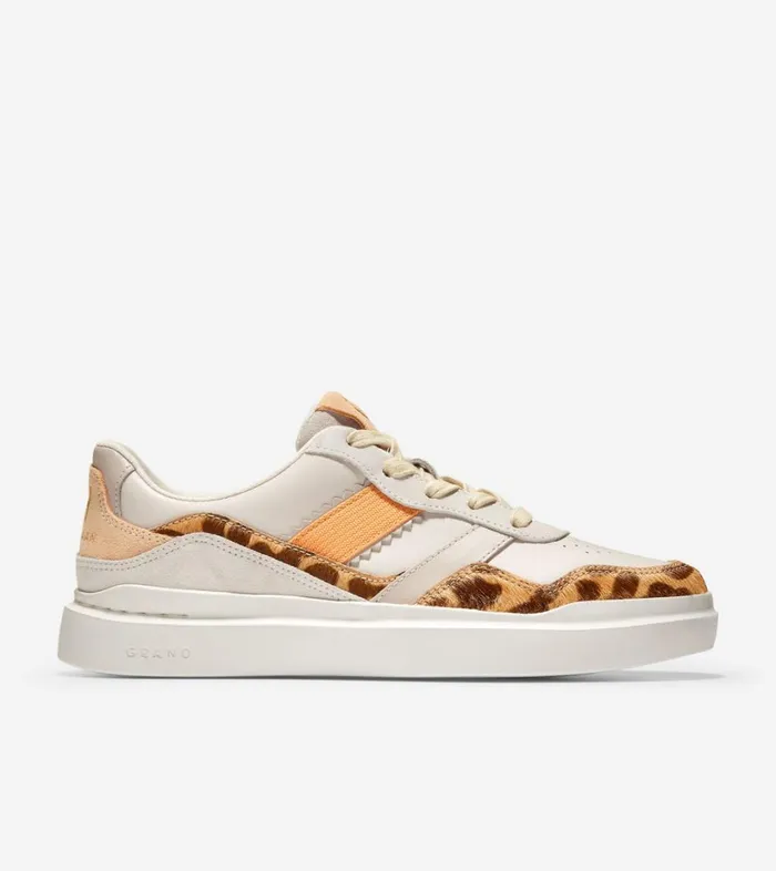 Trainers Women Cole Haan GrandPr Rally Sneakers Jaguar Print Haircalf