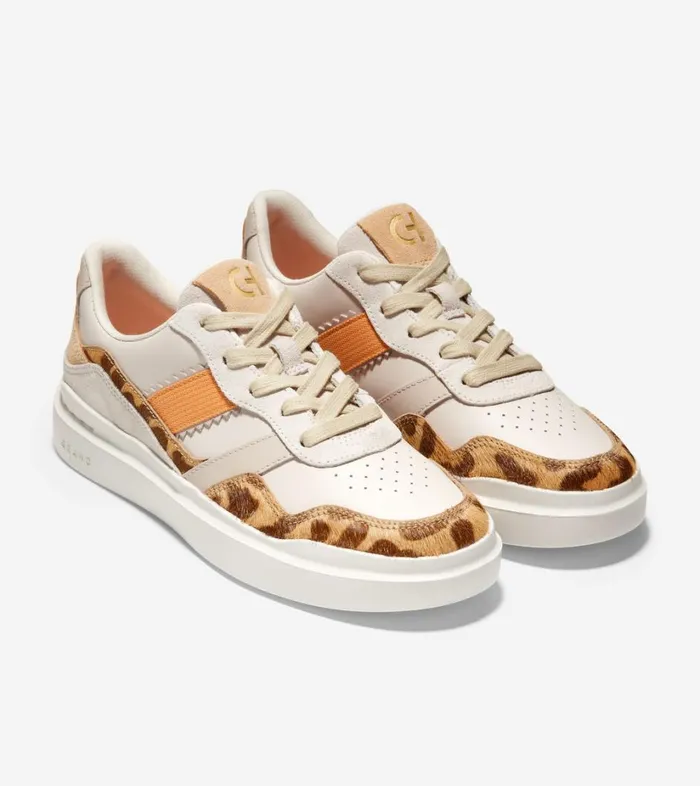 Trainers Women Cole Haan GrandPr Rally Sneakers Jaguar Print Haircalf Trainers Women Cole Haan GrandPr Rally Sneakers Jaguar Print Haircalf