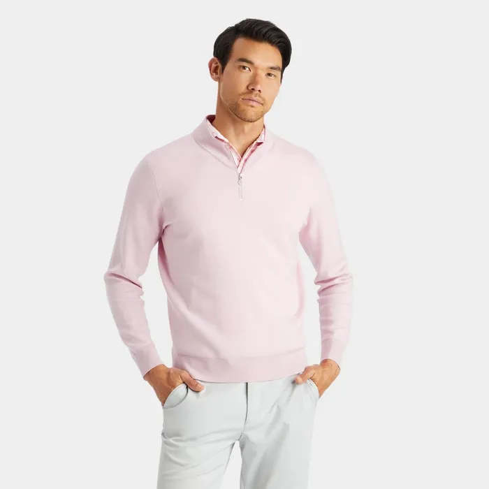 V Neck Merino Wool Quarter Zip Sweater Trifle Men GFORE Tops
