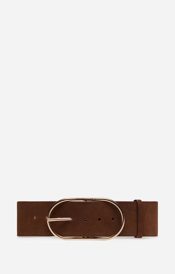 Vanessa Bruno Belts Women 63mm Iris Belt Chocolat Vanessa Bruno Belts Women 63mm Iris Belt Chocolat
