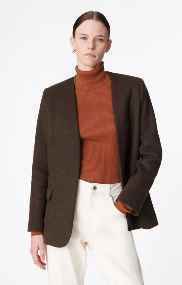 Vanessa Bruno Coats and Jackets Women Acia Jacket Kaki