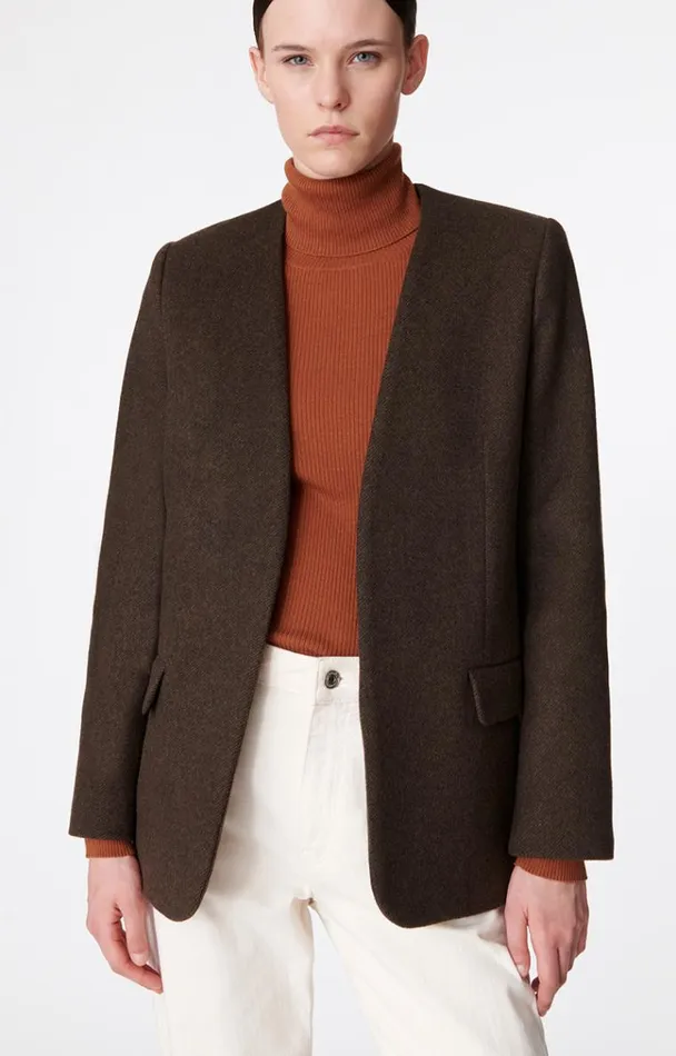 Vanessa Bruno Coats and Jackets Women Acia Jacket Kaki Vanessa Bruno Coats and Jackets Women Acia Jacket Kaki