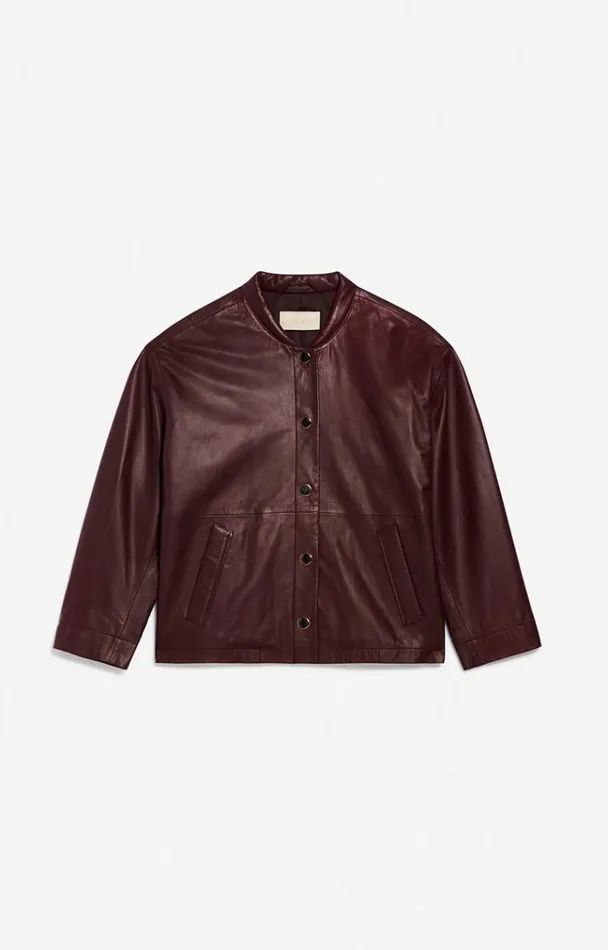 Vanessa Bruno Coats and Jackets Women Apollo Jacket Bordeaux