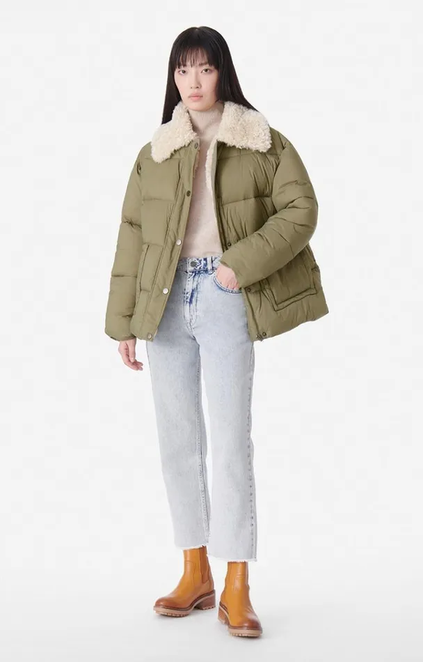 Vanessa Bruno Coats and Jackets Women Balzan Down Jacket Kaki