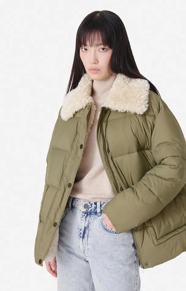 Vanessa Bruno Coats and Jackets Women Balzan Down Jacket Kaki Vanessa Bruno Coats and Jackets Women Balzan Down Jacket Kaki