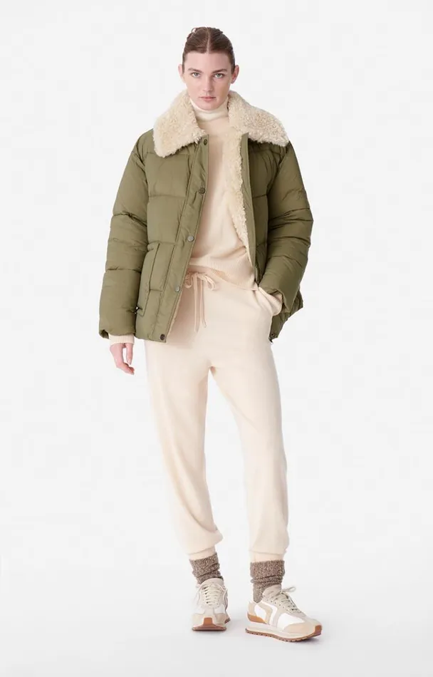 Vanessa Bruno Coats and Jackets Women Balzan Down Jacket Kaki Vanessa Bruno Coats and Jackets Women Balzan Down Jacket Kaki