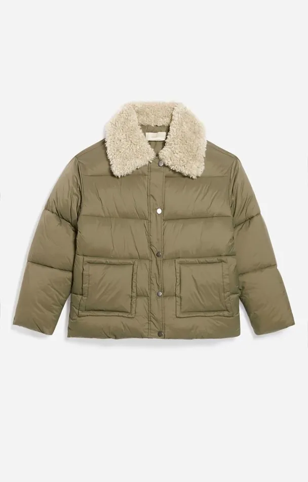 Vanessa Bruno Coats and Jackets Women Balzan Down Jacket Kaki Vanessa Bruno Coats and Jackets Women Balzan Down Jacket Kaki