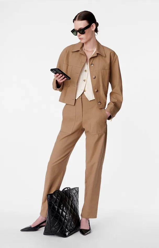Vanessa Bruno Coats and Jackets Women Barnab Jacket Beige