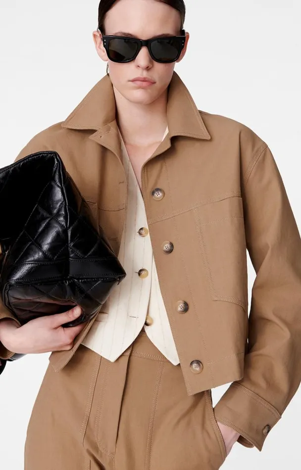 Vanessa Bruno Coats and Jackets Women Barnab Jacket Beige Vanessa Bruno Coats and Jackets Women Barnab Jacket Beige