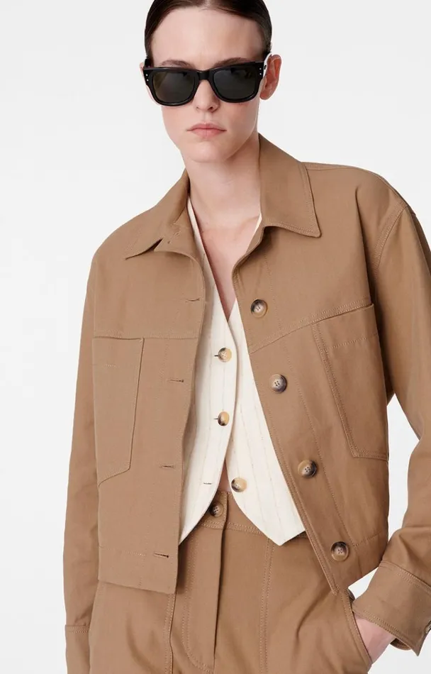 Vanessa Bruno Coats and Jackets Women Barnab Jacket Beige Vanessa Bruno Coats and Jackets Women Barnab Jacket Beige
