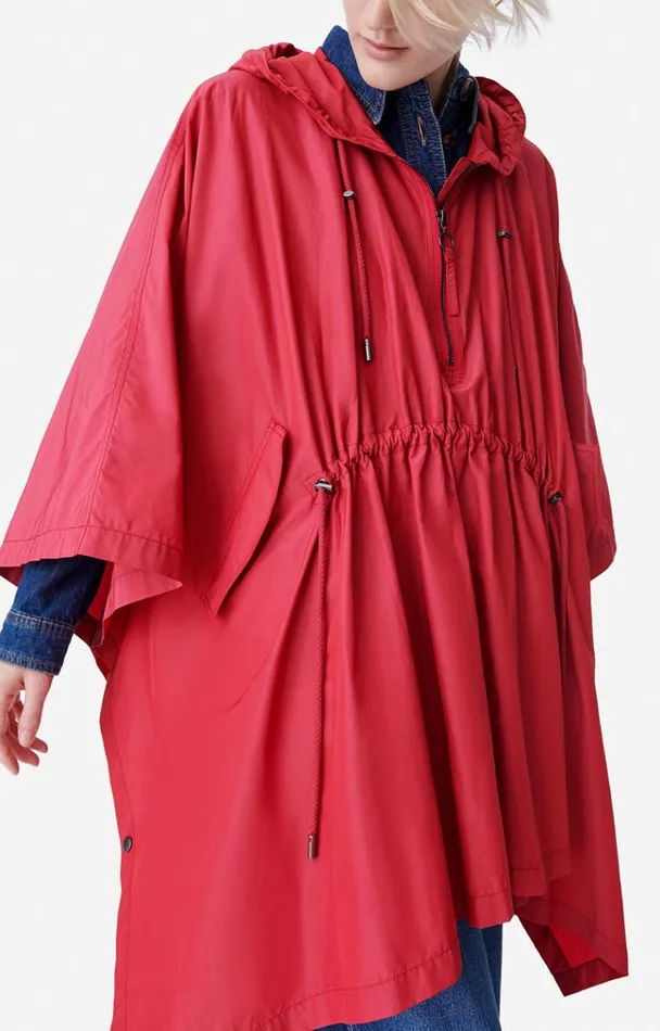 Vanessa Bruno Coats and Jackets Women Barry Rain Cape Grenade Vanessa Bruno Coats and Jackets Women Barry Rain Cape Grenade