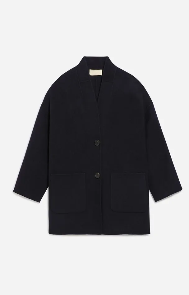 Vanessa Bruno Coats and Jackets Women Benicio Coat Bleu Marine
