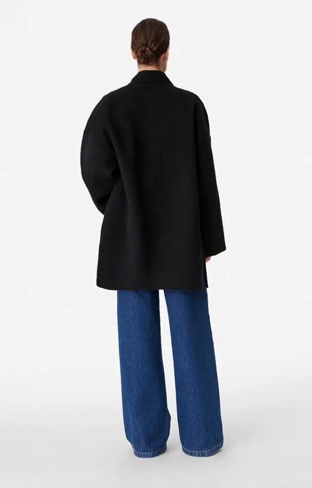 Vanessa Bruno Coats and Jackets Women Benicio Coat Bleu Marine Vanessa Bruno Coats and Jackets Women Benicio Coat Bleu Marine
