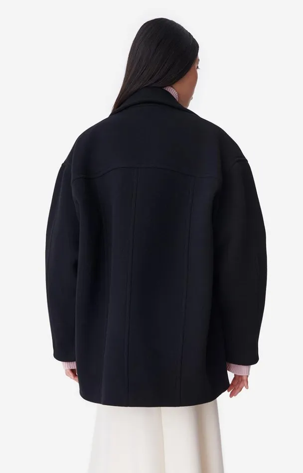 Vanessa Bruno Coats and Jackets Women Berlin Coat Noir Vanessa Bruno Coats and Jackets Women Berlin Coat Noir
