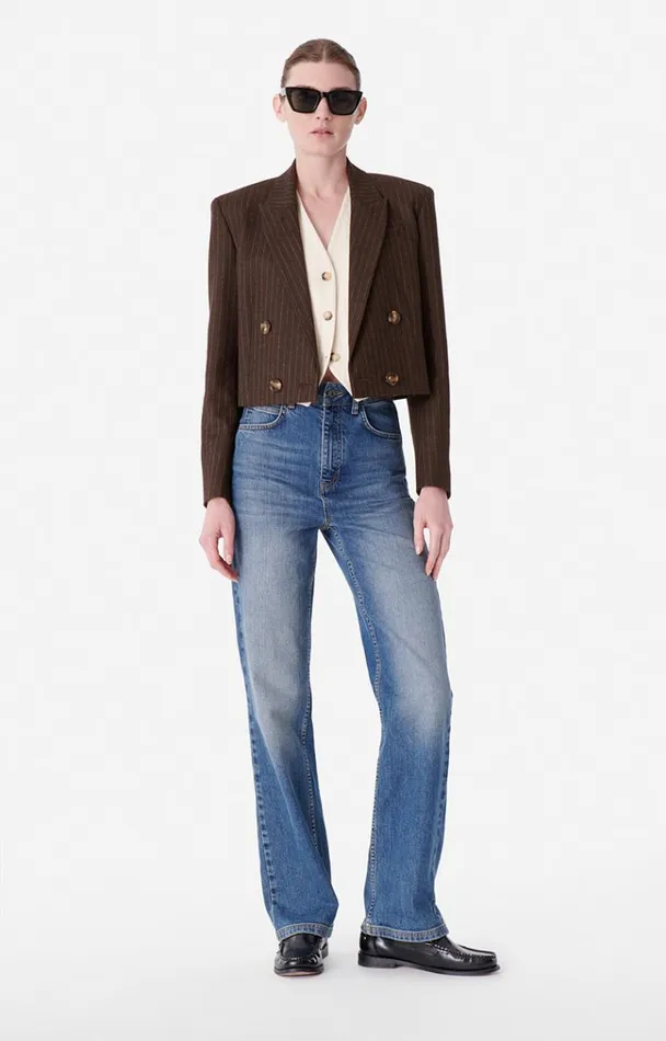 Vanessa Bruno Coats and Jackets Women Blaise Jacket Cacao Vanessa Bruno Coats and Jackets Women Blaise Jacket Cacao