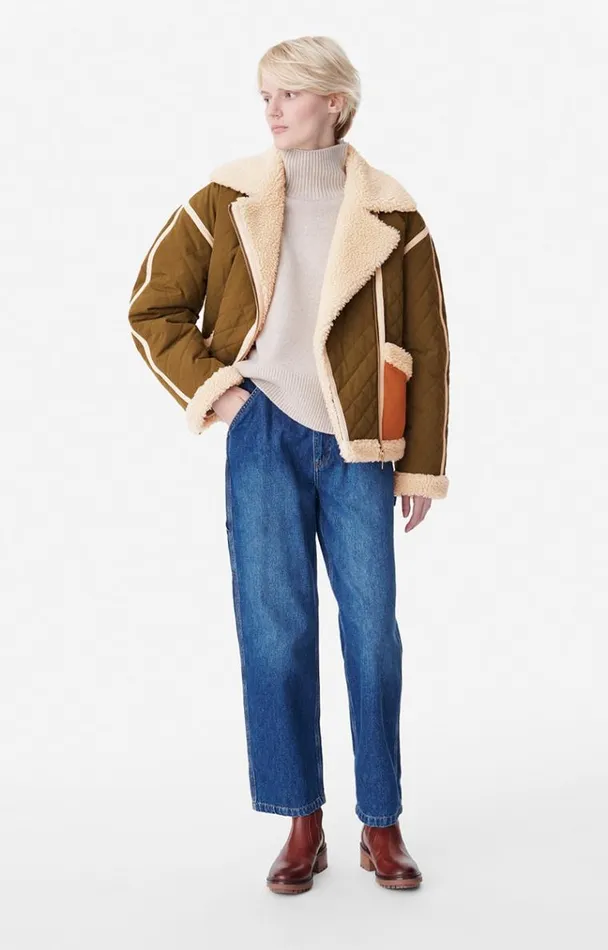 Vanessa Bruno Coats and Jackets Women Boreal Jacket Kaki