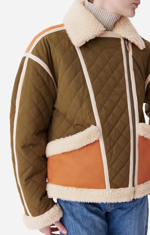 Vanessa Bruno Coats and Jackets Women Boreal Jacket Kaki