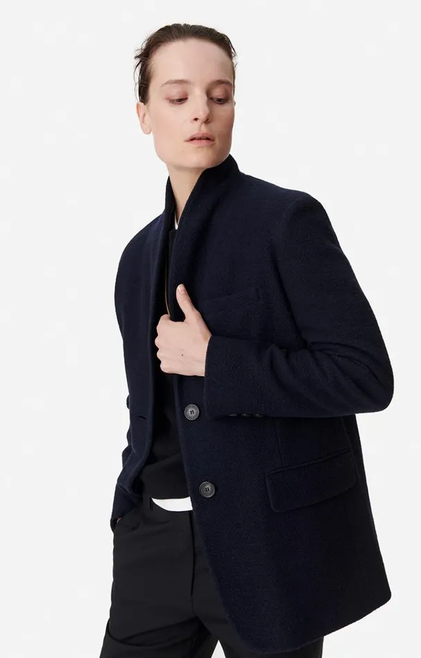 Vanessa Bruno Coats and Jackets Women Jovanka Jacket Bleu Marine Vanessa Bruno Coats and Jackets Women Jovanka Jacket Bleu Marine