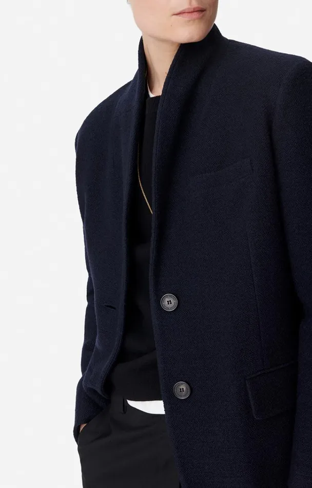 Vanessa Bruno Coats and Jackets Women Jovanka Jacket Bleu Marine Vanessa Bruno Coats and Jackets Women Jovanka Jacket Bleu Marine