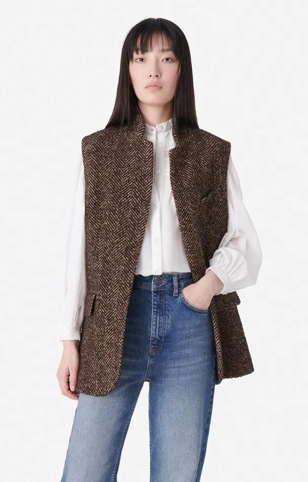 Vanessa Bruno Coats and Jackets Women Jud Jacket Marron