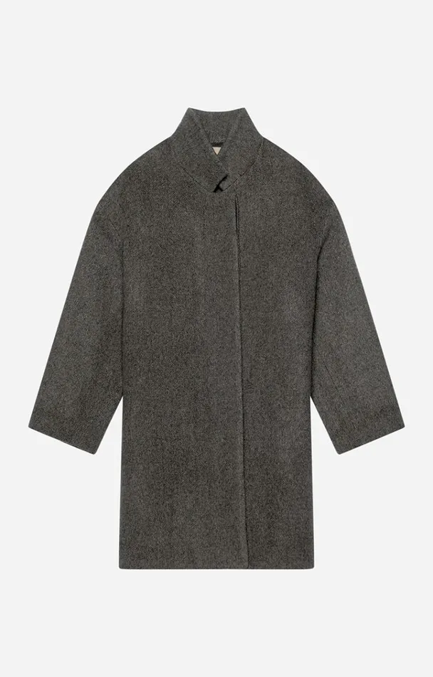 Vanessa Bruno Coats and Jackets Women Maguelone Coat Gris Vanessa Bruno Coats and Jackets Women Maguelone Coat Gris