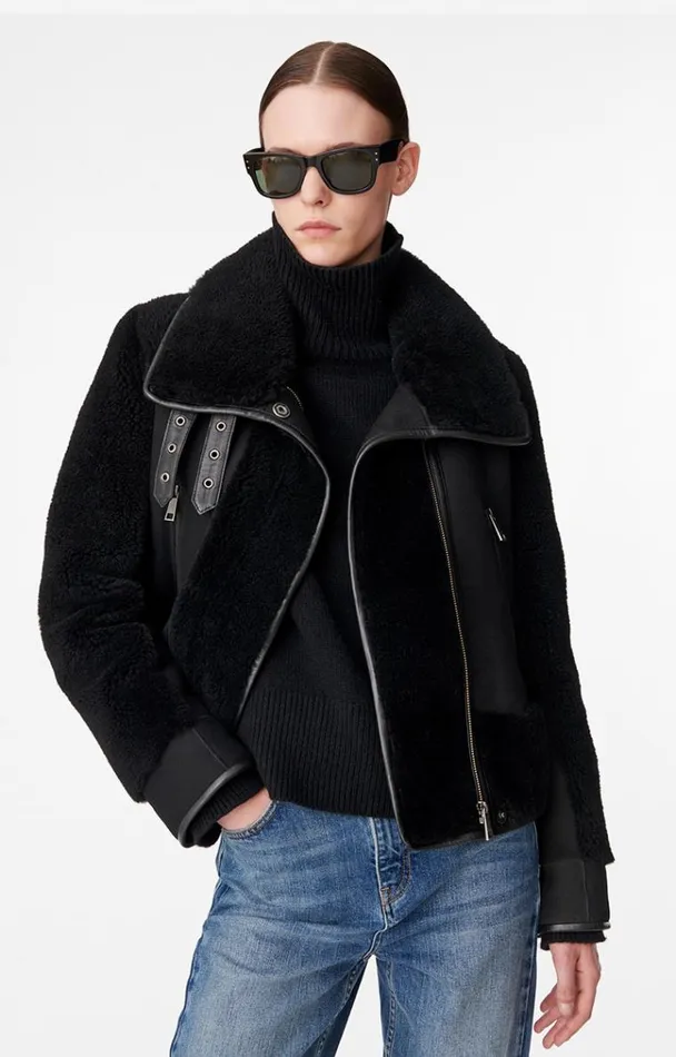 Vanessa Bruno Coats and Jackets Women Manila Jacket Noir