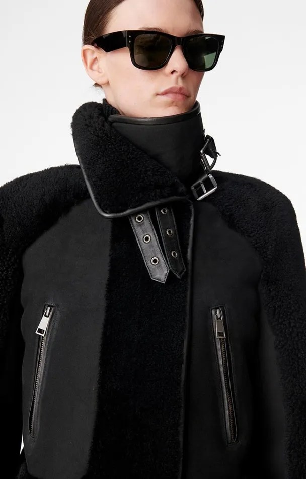 Vanessa Bruno Coats and Jackets Women Manila Jacket Noir Vanessa Bruno Coats and Jackets Women Manila Jacket Noir