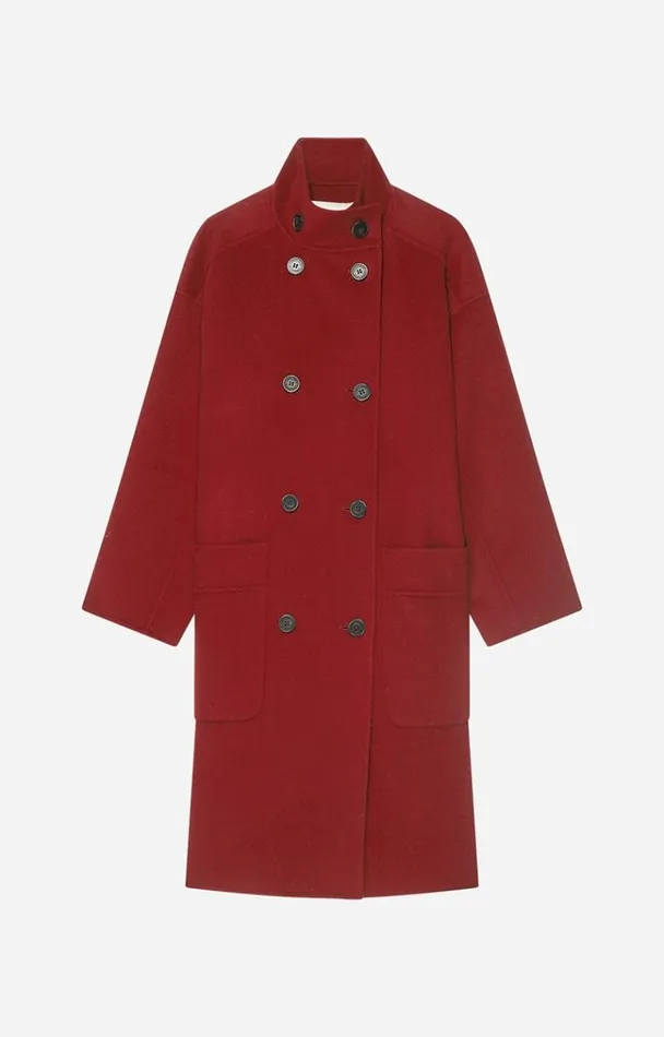 Vanessa Bruno Coats and Jackets Women Pavel Coat Bordeaux