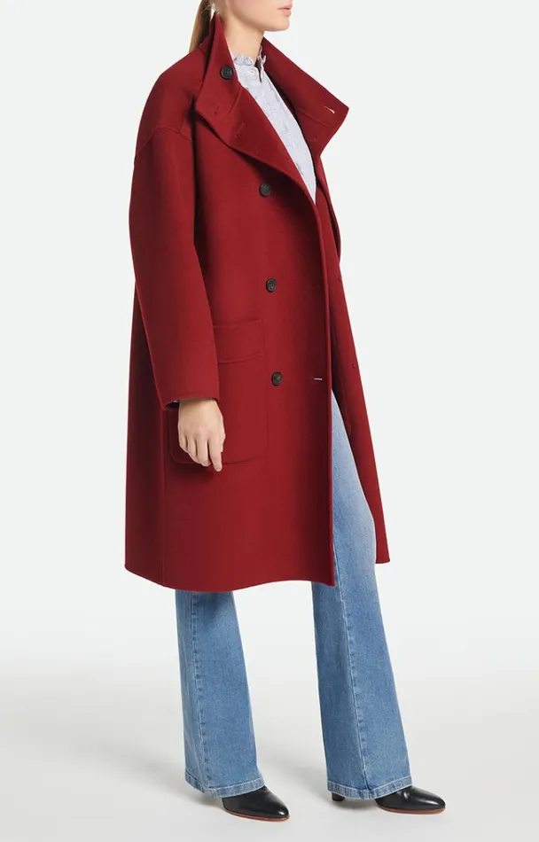 Vanessa Bruno Coats and Jackets Women Pavel Coat Bordeaux
