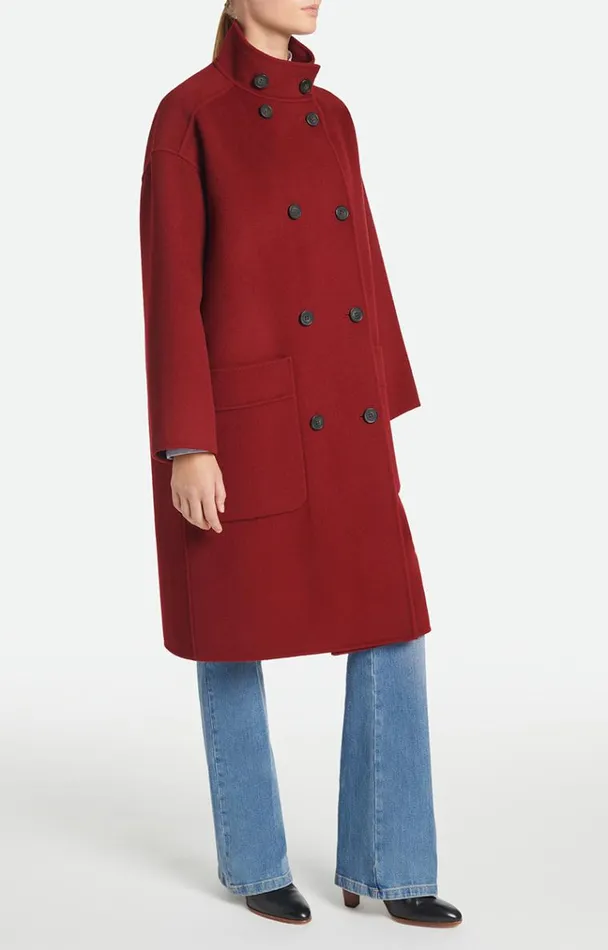 Vanessa Bruno Coats and Jackets Women Pavel Coat Bordeaux