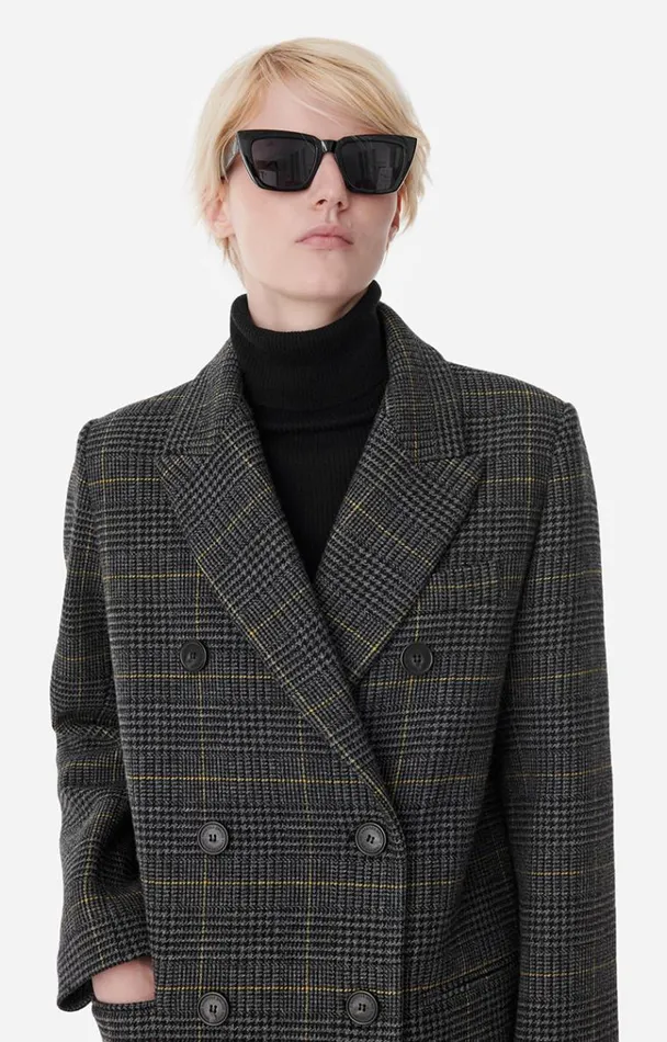Vanessa Bruno Coats and Jackets Women Preston Coat Anthracite Vanessa Bruno Coats and Jackets Women Preston Coat Anthracite